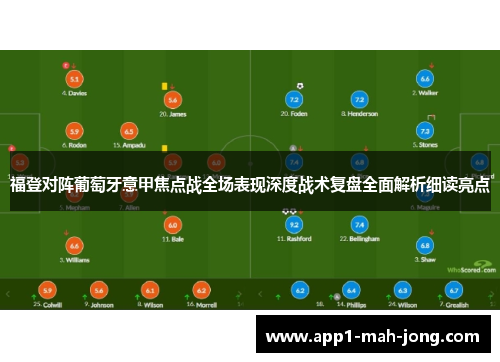 福登对阵葡萄牙意甲焦点战全场表现深度战术复盘全面解析细读亮点